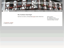 Tablet Screenshot of gasthaus-engel-erbach.de